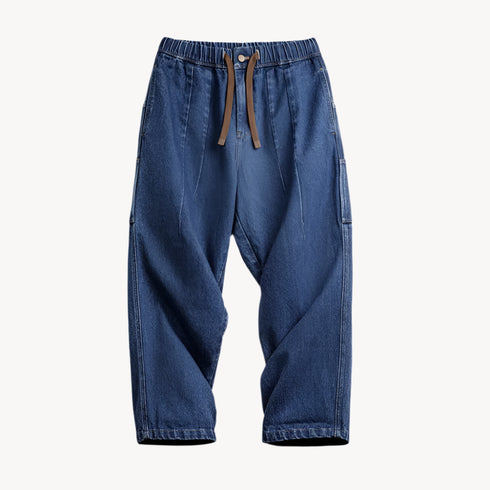 Retro Washed Logging Jeans – Loose Fit Casual Pants